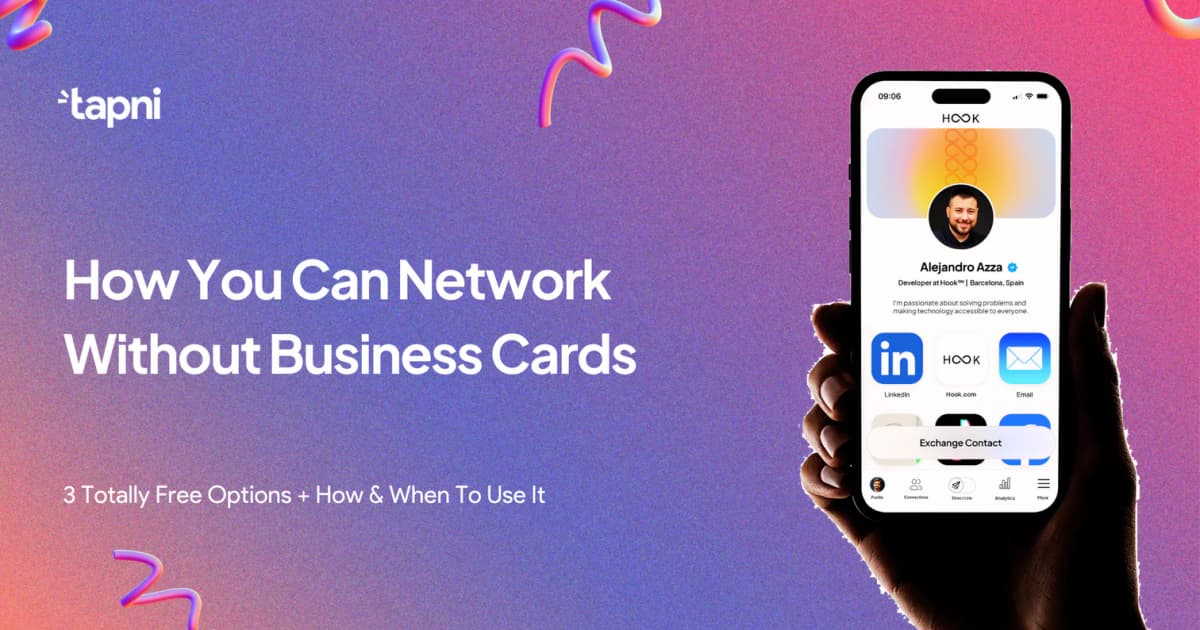 How To Network Without Business Cards