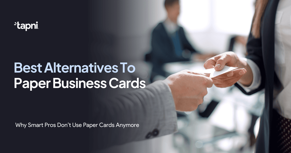 Best Alternatives To Paper Business Cards