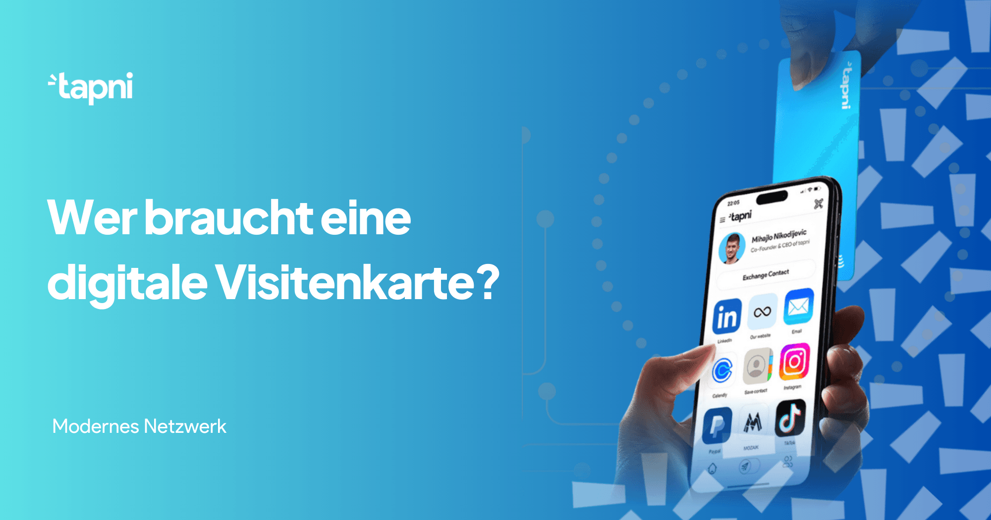 Wer braucht eine digitale Visitenkarte?