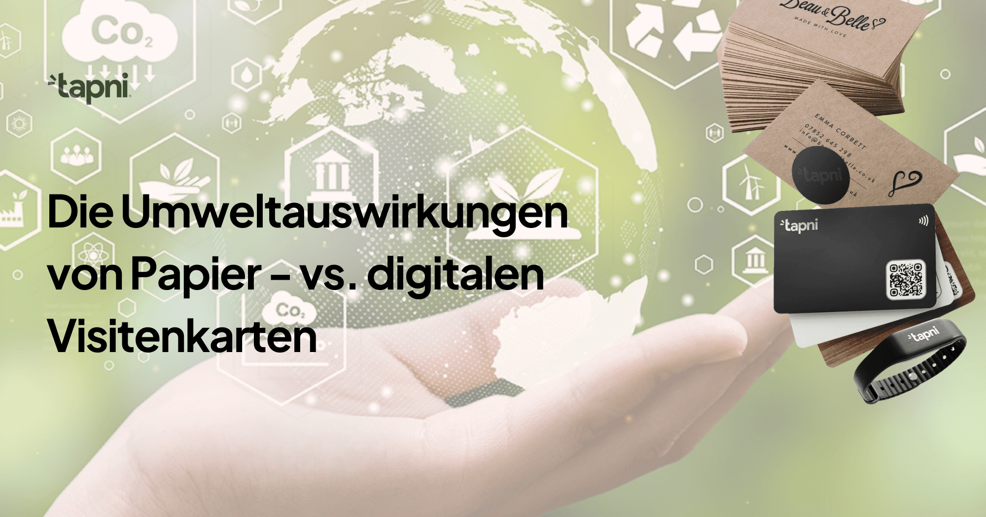 Die Umweltauswirkungen von Papier- vs. digitalen Visitenkarten
