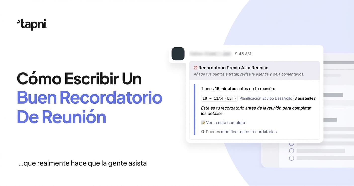 Cómo Escribir un Buen Recordatorio de Reunión