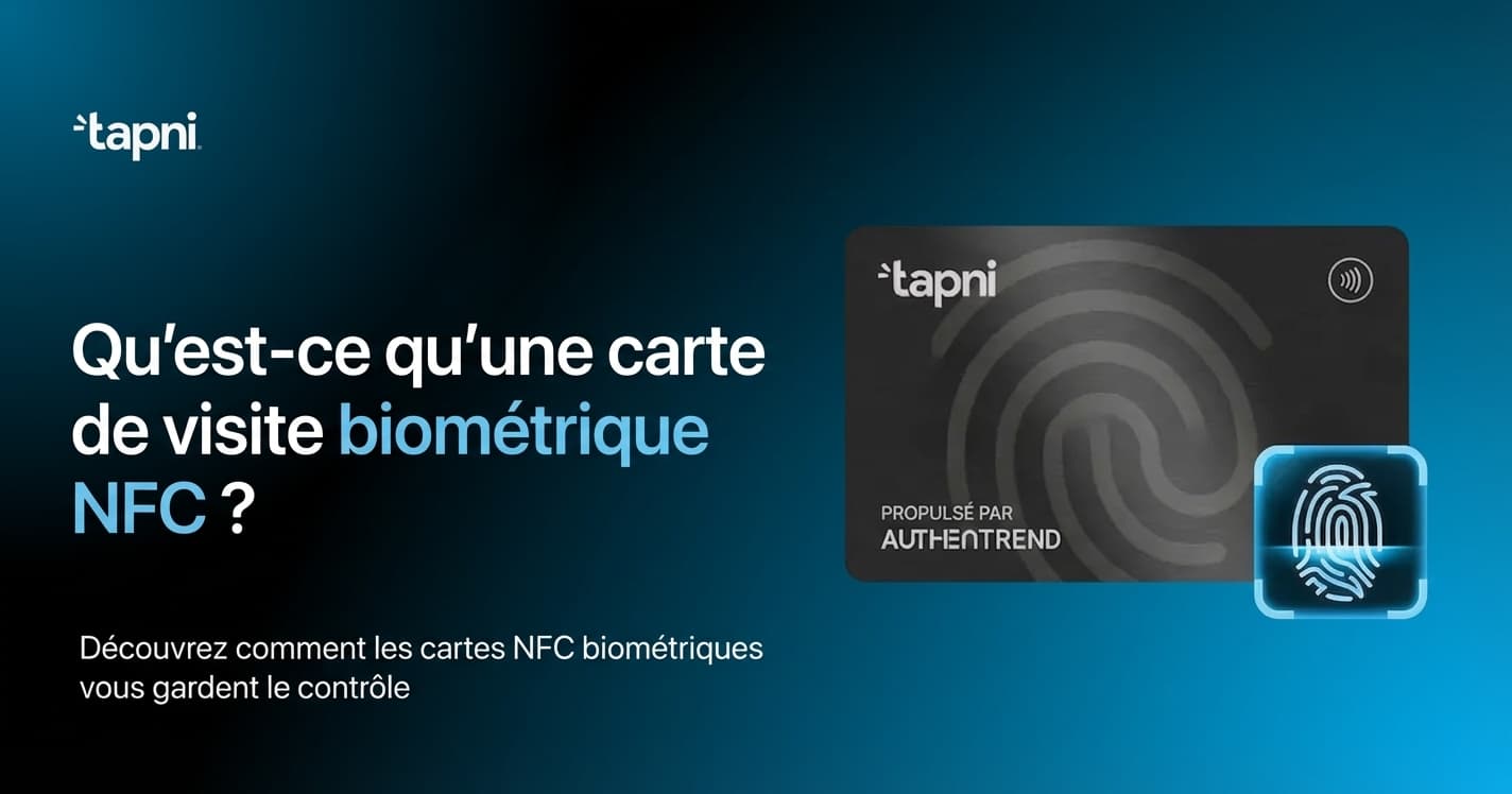 ¿Qué es una tarjeta de visita NFC biométrica?
