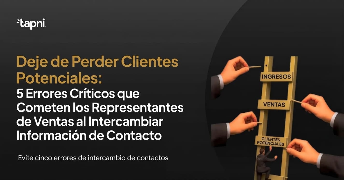 Deja de Perder Clientes Potenciales: 5 Errores Críticos que Cometen los Representantes de Ventas al Intercambiar Información de Contacto